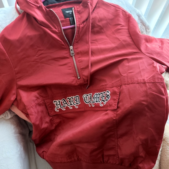 Forever 21 Hooded Jacket size Medium - Picture 3 of 7